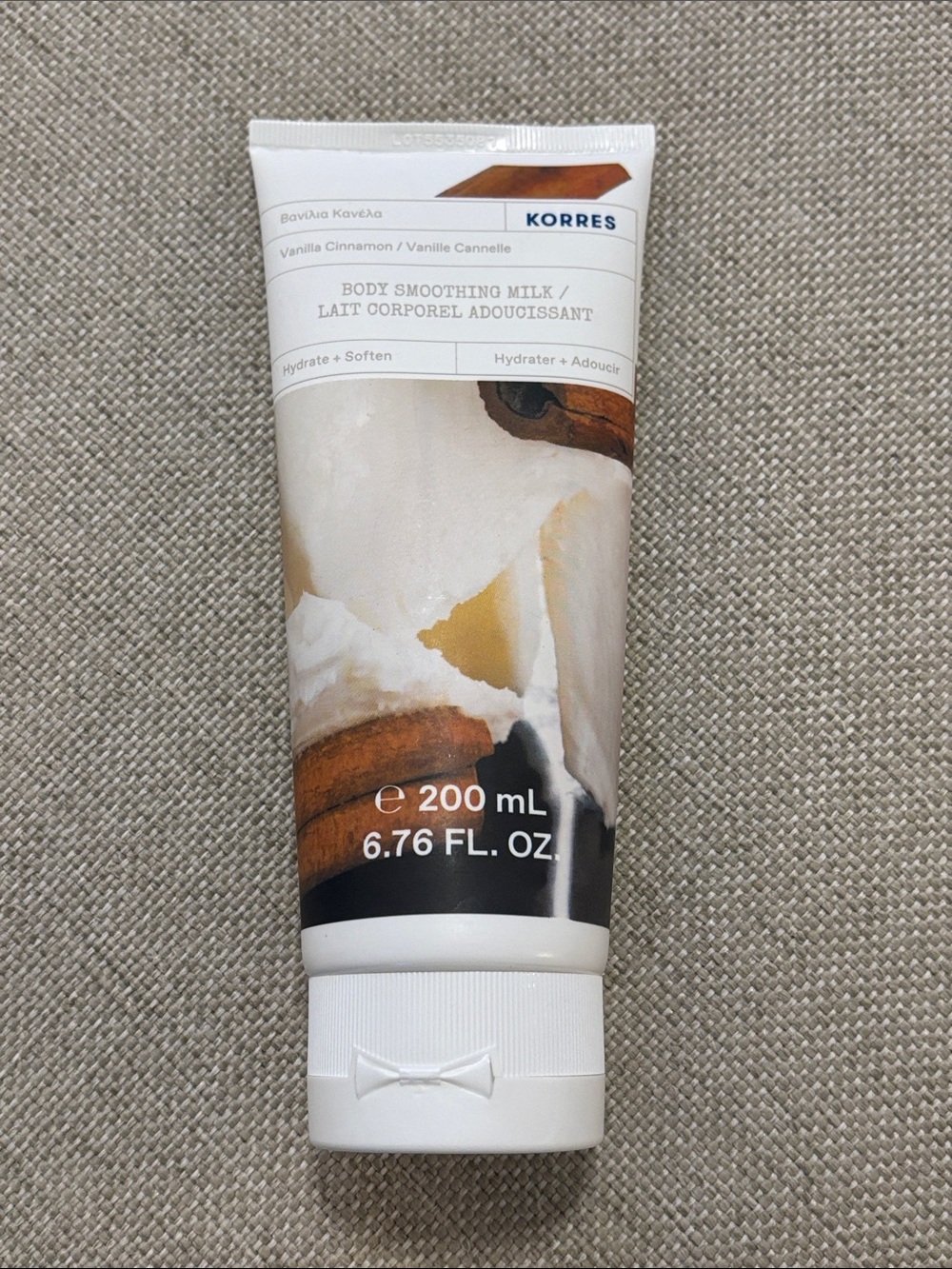 Korres Vanilla Cinnamon Body Smoothing Milk 200 ml NEW and Sealed